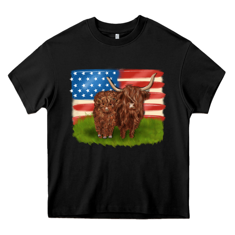 American Cows Heavy Core Tee by MaliasSmallBusiness | Teevron
