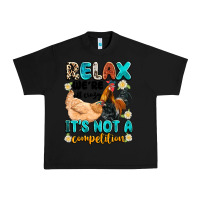 Black relax we're all crazy it's not a competition Urban Heavy Tee - Artiststas