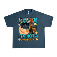 Midnight Navy relax we're all crazy it's not a competition Urban Heavy Tee - Artiststas