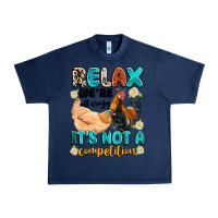 Navy relax we're all crazy it's not a competition Urban Heavy Tee - Artiststas
