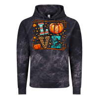 Cloud Black Fall Autumn Leopard Love Pumpkin Vintage Hoodie - LillyAllenDesigns