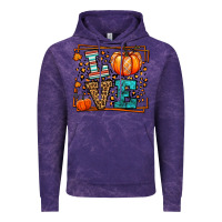 Cloud Purple Fall Autumn Leopard Love Pumpkin Vintage Hoodie - LillyAllenDesigns