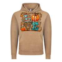 Fall Autumn Leopard Love Pumpkin Vintage Hoodie | Teevron