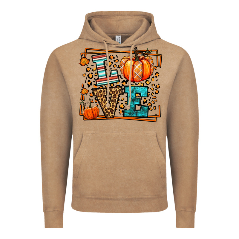 Fall Autumn Leopard Love Pumpkin Vintage Hoodie by LillyAllenDesigns | Teevron