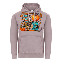 Vintage Zinc Fall Autumn Leopard Love Pumpkin Vintage Hoodie - LillyAllenDesigns