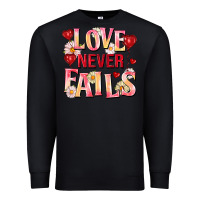 Black Love never fails Premium Sweatshirt - FaDigitalArtStudio