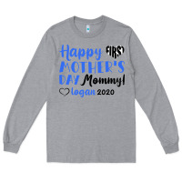 Heather Grey happy first mother's day mommy! logan 2020 Long Sleeve Tee - Bettercallsaul