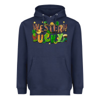 Navy Western Lucky Heavyweight Hoodie - FaDigitalArtStudio