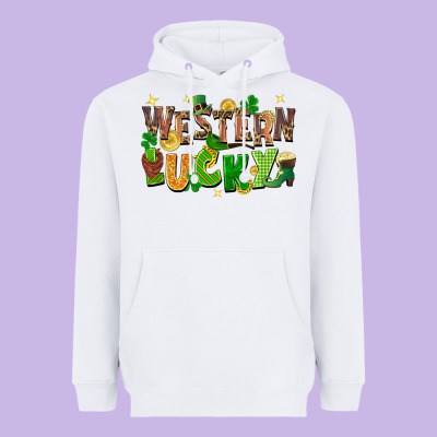 Western Lucky Heavyweight Hoodie Designed By Fadigitalartstudio