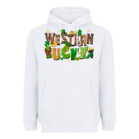 White Western Lucky Heavyweight Hoodie - FaDigitalArtStudio