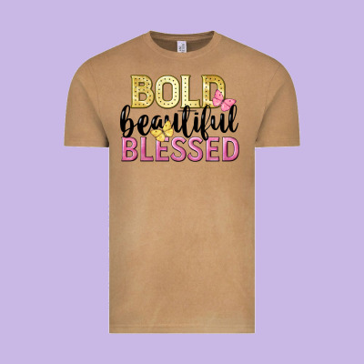 Bold Beautiful Blessed Vintage Tee Designed By Lillyallendesigns