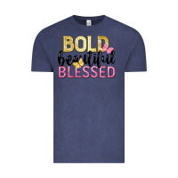 Vintage Denim bold beautiful blessed Vintage Tee - LillyAllenDesigns