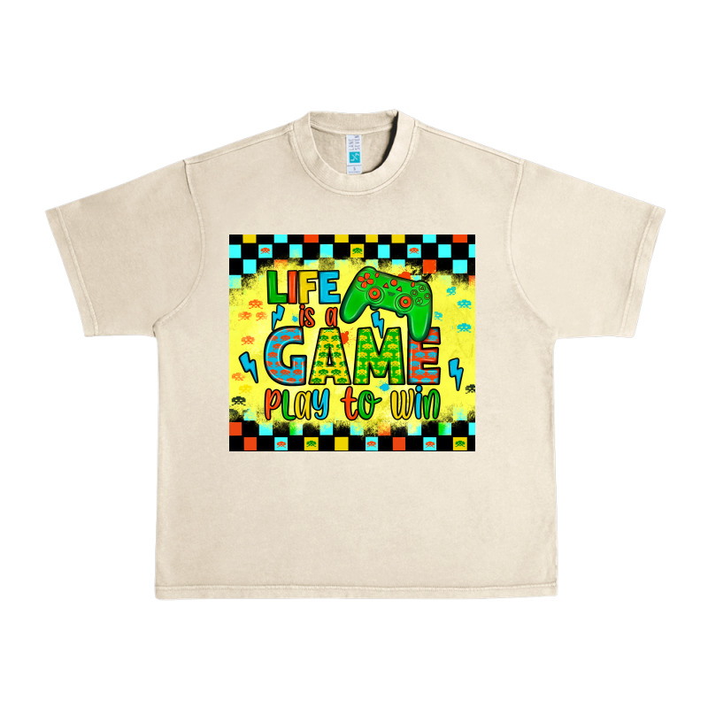 Life Is A Game Play To Win Urban Heavy Tee by JahusDesignShop | Teevron