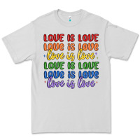 Dove Grey love is love lgbtq Premium Tee - MaliasSmallBusiness