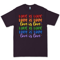 Plum love is love lgbtq Premium Tee - MaliasSmallBusiness