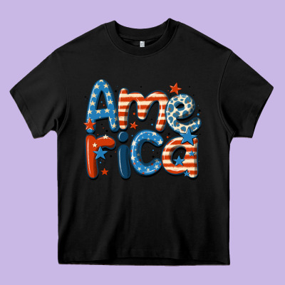 America Heavy Core Tee Designed By Maliassmallbusiness