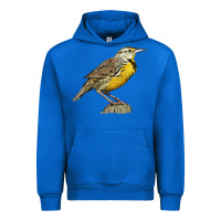 Cobalt Western Meadowlark Urban Hoodie - LillyAllenDesigns