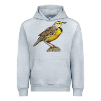 Heather Grey Western Meadowlark Urban Hoodie - LillyAllenDesigns