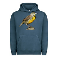 Pigment Midnight Navy Western Meadowlark Urban Hoodie - LillyAllenDesigns