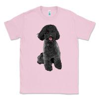 Bubblegum Pink black poodles dog Classic Tee - LillyAllenDesigns