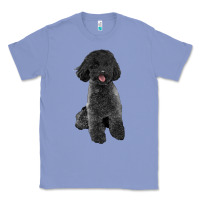Colony Blue black poodles dog Classic Tee - LillyAllenDesigns