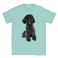 Seafoam black poodles dog Classic Tee - LillyAllenDesigns