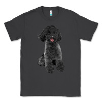 Smoke black poodles dog Classic Tee - LillyAllenDesigns