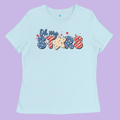 Oh My Stars Ladies Tee Designed By Maliassmallbusiness