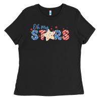 Black oh my stars Ladies Tee - MaliasSmallBusiness