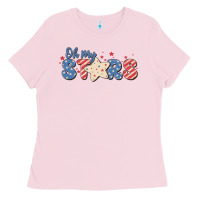 Bubblegum Pink oh my stars Ladies Tee - MaliasSmallBusiness