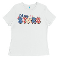 White oh my stars Ladies Tee - MaliasSmallBusiness