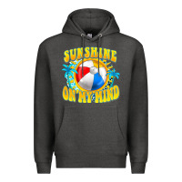 Charcoal Heather Sunshine on my mind Premium Hoodie - FaDigitalArtStudio