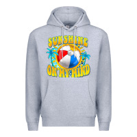 Heather Grey Sunshine on my mind Premium Hoodie - FaDigitalArtStudio