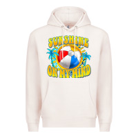 Pale Pink Sunshine on my mind Premium Hoodie - FaDigitalArtStudio