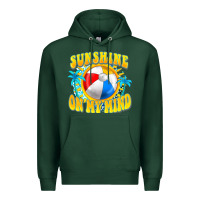Sports Green Sunshine on my mind Premium Hoodie - FaDigitalArtStudio