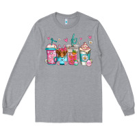 Heather Grey easter longhaired cow coffee cups Long Sleeve Tee - Jasminsmagicworld