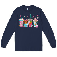 Navy easter longhaired cow coffee cups Long Sleeve Tee - Jasminsmagicworld