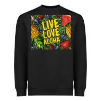 Black live love aloha Heavyweight Sweatshirt - TumblerDesignByShophia