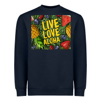 Navy live love aloha Heavyweight Sweatshirt - TumblerDesignByShophia