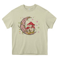 Mossy moon and mushrooms Heavy Core Tee - MaliasSmallBusiness