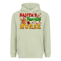 Matcha Santa's Favorite Nurse Heavyweight Hoodie - FaDigitalArtStudio