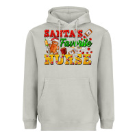 Moon Dust Santa's Favorite Nurse Heavyweight Hoodie - FaDigitalArtStudio