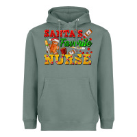 Sage Santa's Favorite Nurse Heavyweight Hoodie - FaDigitalArtStudio