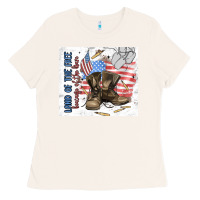 Bone land of the free Ladies Tee - MaliasSmallBusiness