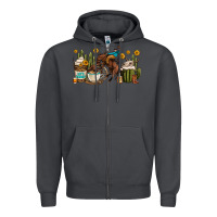 Smoke rodeo cowboy coffee cups Zipper Hoodie - OliviaCreatesArt