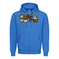 True Royal rodeo cowboy coffee cups Zipper Hoodie - OliviaCreatesArt