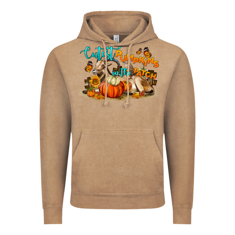 Fall Cutest Pumpkin In The Patch Vintage Hoodie by LillyAllenDesigns | Teevron