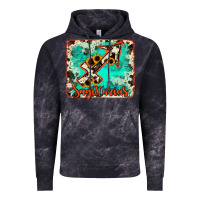 Cloud Black Sagittarius turquoise cowhide Vintage Hoodie - RanaPortraitStore