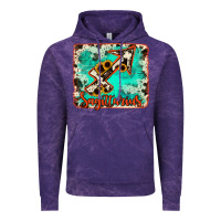Cloud Purple Sagittarius turquoise cowhide Vintage Hoodie - RanaPortraitStore