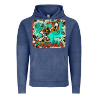 Vintage Denim Sagittarius turquoise cowhide Vintage Hoodie - RanaPortraitStore